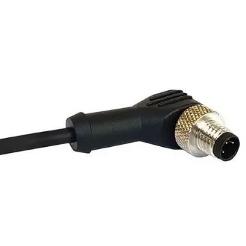 Bulgin Right Angle Male 12 way M12 to Unterminated Sensor Actuator Cable, 1m - PXPTPU12RAM12ACL010PUR product image