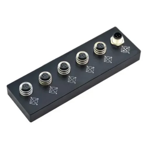 Bulgin M Series Sensor Box, M12, 5 port - BOX1M1205MA05M805F product image