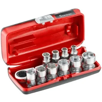 Facom 11-Piece Metric 1/4 in Standard Socket Set with Ratchet, 6 point - RXPICOPB product image