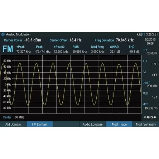 Rohde & Schwarz FPH-K7 Analogue Modulation Analysis AM/FM, For Use With FPH Spectrum Rider Handheld Spectrum Analyser product image