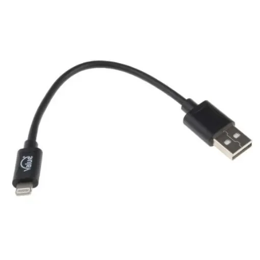 RS PRO USB 2.0, Male USB A to Male Lightning, 150mm - 1448587 product image