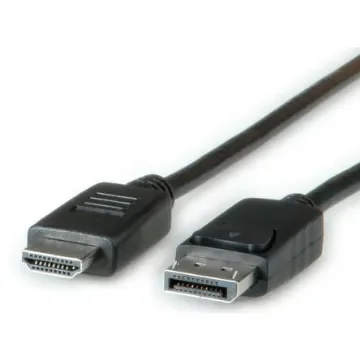 Roline Male DisplayPort to Male HDMI, PVC  Cable, 1080p, 2m - 11.04.5781-10 product image
