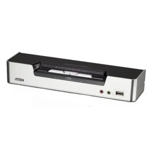 Aten 2 Port USB DVI KVM Switch, 3.5 mm Stereo 2560 x 1600 Maximum Resolution - CS1642A product image