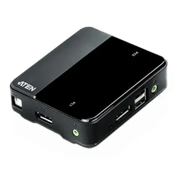 Aten 2 Port USB DisplayPort KVM Switch, 3.5 mm Stereo 4096 x 2160 Maximum Resolution - CS782DP-AT product image