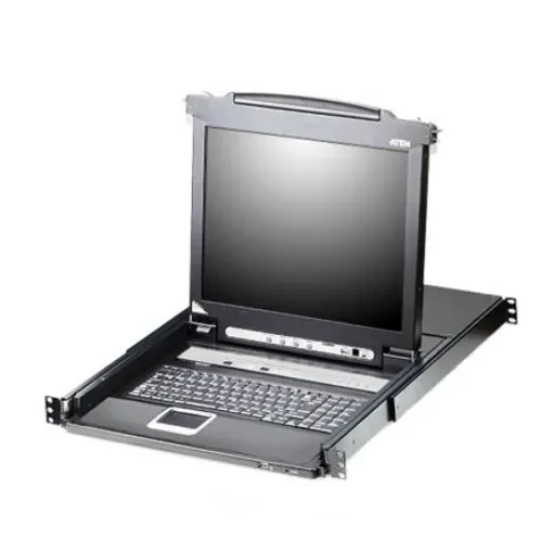 Aten 8 Port PS/2, USB VGA Console, 1280 x 1024 Maximum Resolution - CL5708M-ATA-EE product image