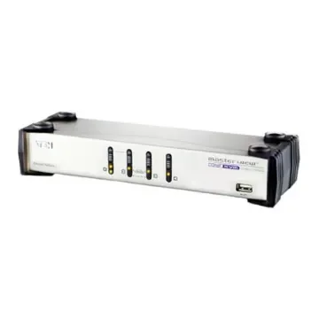 Aten 4 Port USB VGA KVM Switch, 3.5 mm Stereo 2048 x 1536 Maximum Resolution - CS1744 product image