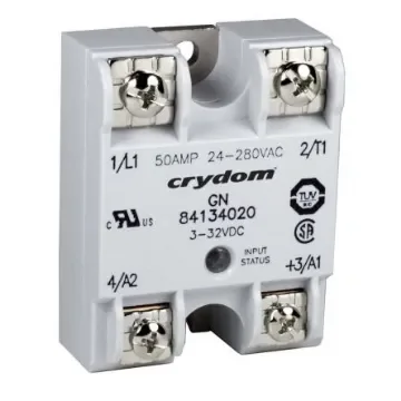 Sensata Crydom 8413 Series Solid State Relay, 50 A rms Load, Panel Mount, 660 V ac Load, 32 V dc Control - 84134120 product image