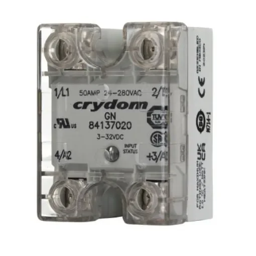 Sensata Crydom 8413 Series Solid State Relay, 50 A rms Load, Panel Mount, 280 V ac Load, 32 V dc Control - 84137020 product image