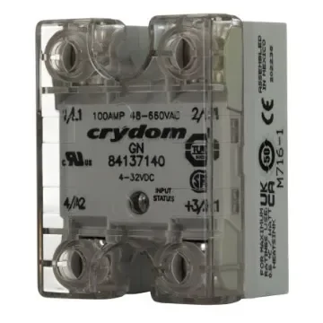 Sensata Crydom GN Series Solid State Relay, 100 A rms Load, Panel Mount, 660 V ac Load, 32 V dc Control - 84137140 product image