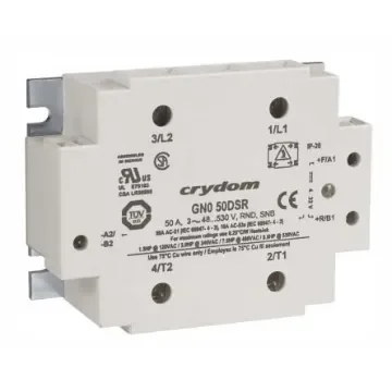Sensata Crydom GN0 Series Solid State Relay, 50 A Load, Panel Mount, 530 V rms Load, 32 V dc Control - GN050DSR product image