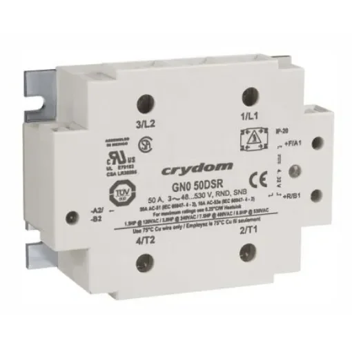 Sensata Crydom GN0 Series Solid State Relay, 50 A Load, Panel Mount, 530 V rms Load, 32 V dc Control - GN050DSR product image