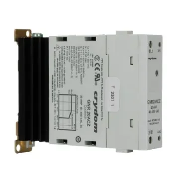 Sensata / Crydom GNR Series Solid State Relay, 20 A rms Load, DIN Rail Mount, 600 V rms Load, 260 V ac Control - GNR20ACZ product image