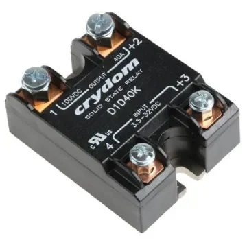 Sensata Crydom 1-DC Series Solid State Relay, 40 A dc Load, Panel Mount, 100 V dc Load, 32 V dc Control - D1D40K product image