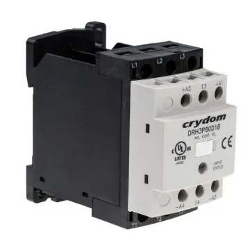 Sensata Crydom DRH Solid State Contactor, 3-Pole, 18 A, 120 V ac, 200 V dc - DRH3P60D18 product image