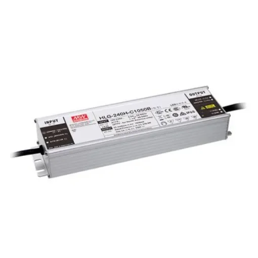 MEAN WELL LED Driver, 89 to179V Output, 250W Output, 1.4A Output, Constant Current Dimmable - HLG-240H-C1400B product image