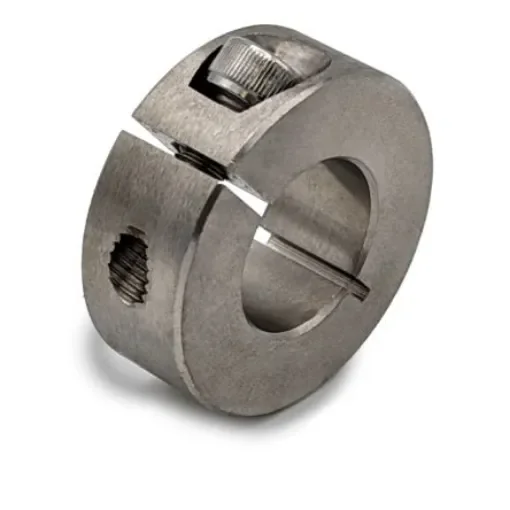 RS PRO Shaft Collar, One Piece, Clamp Screw, Bore 25mm, OD 45mm, W 15mm, Stainless Steel 304 - 145676 product image