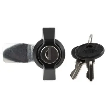 RS PRO Clear Cabinet Lock, 24.5mm Panel-to-Tongue, 22.2 x 20.2mm Cutout, Key Unlock - 1461796 product image