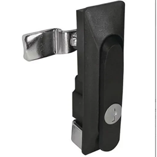 RS PRO Black Cabinet Lock, 28.5mm Panel-to-Tongue, 25 x 100mm Cutout, Key Unlock - 1461813 product image