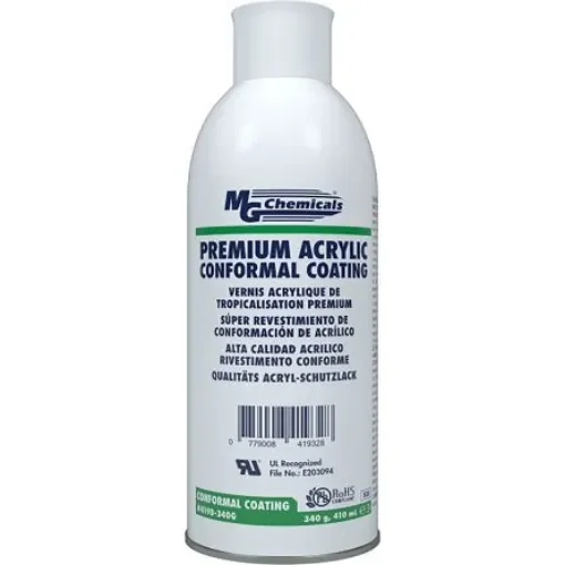 MG Chemicals Clear Acrylic Conformal Coating, 410 ml Aerosol, -65°C min, +125°C max - 419D-340G product image