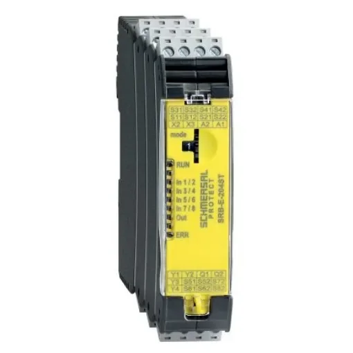 Schmersal SRB E, Multi-function SRB-E Emergency Stop Safety Relay, 24V dc, Single/Dual-Channel, 2 Safety Contacts - SRB-E-204ST product image