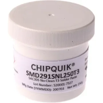 CHIPQUIK SMD291SN Lead Free Solder Paste, 250g Tub - SMD291SNL250T3 product image