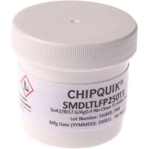 CHIPQUIK SMD LTLF Lead Free Solder Paste, 250g Tub - SMDLTLFP250T3 product image