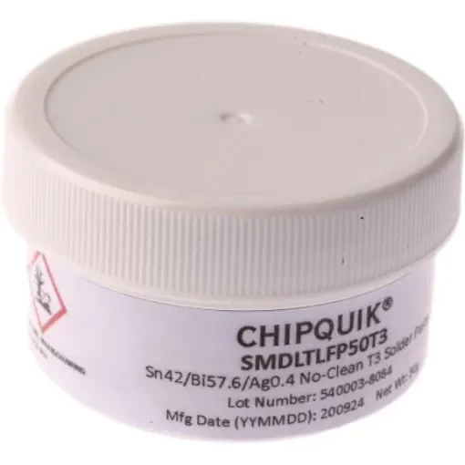 CHIPQUIK SMD LTLF Lead Free Solder Paste, 50g Tub - SMDLTLFP50T3 product image