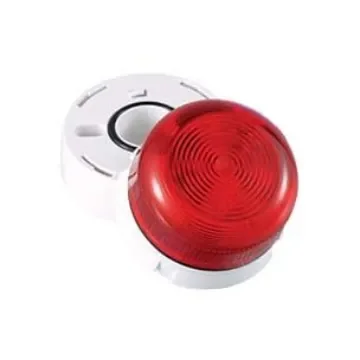 Klaxon Flashguard QBS Series Red Flashing Beacon, 110 V ac, Base Mount, LED Bulb, IP67 - QBS-0012 product image