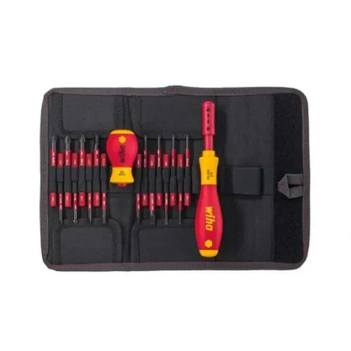 Wiha Driver Bit Set 18 Pieces, Hexagon, Phillips, Pozidriv, Slotted, Torx - 41231 product image