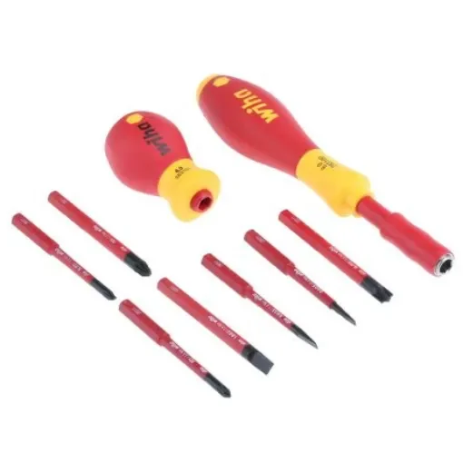 Wiha Driver Bit Set 9 Pieces, Phillips, Pozidriv, Slotted - 41233 product image
