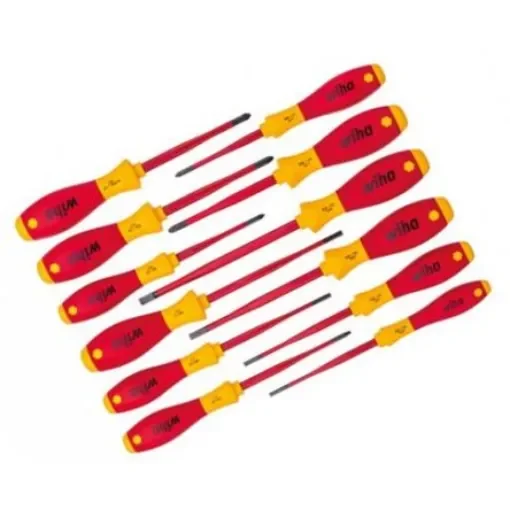 Wiha 3201 K12 Phillips; Pozidriv; Slotted; Torx Insulated Screwdriver Set, 12-Piece - 41003 product image