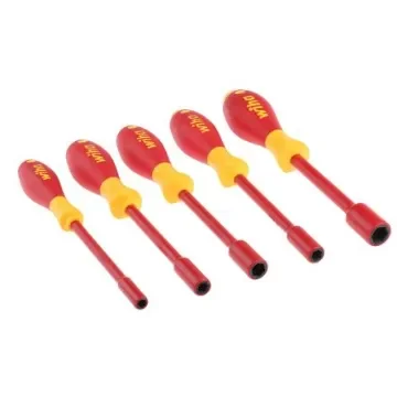 Wiha Hexagon Nut Driver Set, 5.5 mm, 7 mm, 8 mm, 10 mm, 13 mm Tip, 125 (00856) mm, 125 (00858) mm, 125 (00859) mm, 125 - 29466 product image