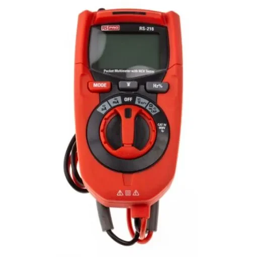 RS PRO RS-218 Handheld Digital Multimeter, True RMS, 200mA ac Max, 200mA dc Max, 600V ac Max - 1469086 product image