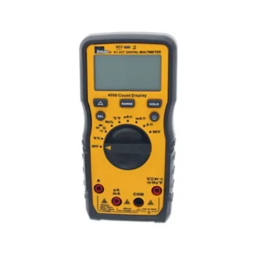 Ideal Industries 61-337 Handheld LED Multimeter, 10A ac Max, 10A dc Max, 600V ac Max product image