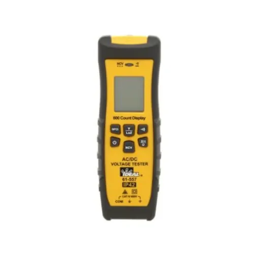 Ideal Industries 61-557, LCD Voltage tester, 600V ac/dc, Continuity Check, Battery Powered, CAT IV product image