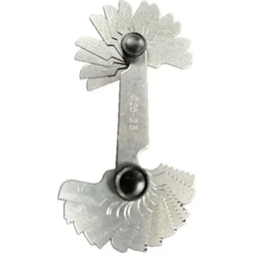 RS PRO, 28 Blades Thread Pitch Gauge, Metric thread type - 148052 product image