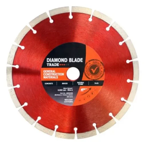 RS PRO Diamond Cutting Disc, 230mm x 10mm Thick, 1 in pack - 148061 product image
