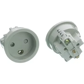 LK Denmark Mains Connector, 10A Grey, Panel Mount Thermoplastic - 102S5182 product image