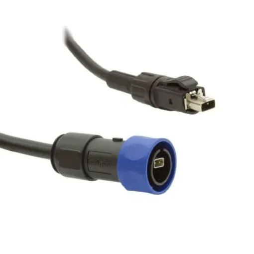 BulginSPE 4000, 2m, Black SPE to Male SPE Female, Terminated Polyurethane, PVC Sheath - PXPSPE4030/2M/26 product image