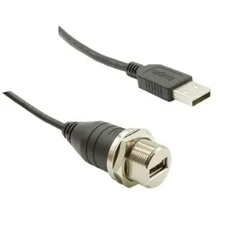 Bulgin USB 2.0, Female USB A to Male USB A, 2m - PXM0023/A/2M00/A product image