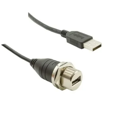 Bulgin USB 2.0, Female USB A to Male USB A, 3m - PXM0023/A/3M00/A product image