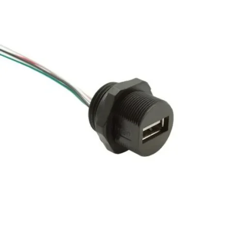 Bulgin USB 2.0, Female USB A to Flying Leads, 250mm - PXP0023/A/0M25/FL product image