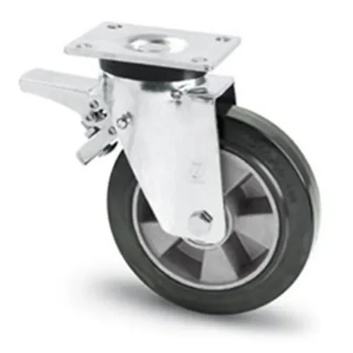 RS PRO Swivel Castor Wheel, 160kg Capacity, 100mm Wheel - 149207 product image