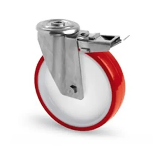 RS PRO Swivel Castor Wheel, 120kg Capacity, 80mm Wheel - 149242 product image