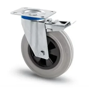 RS PRO Swivel Castor Wheel, 50kg Capacity, 80mm Wheel - 149296 product image