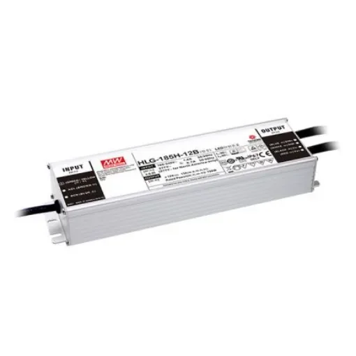 MEAN WELL LED Driver, 54V Output, 185W Output, 3.54A Output, Constant Current / Constant Voltage Dimmable - HLG-185H-54B product image