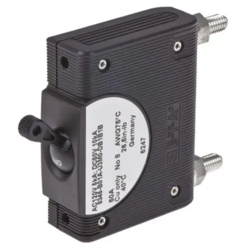 ETA 1P Pole Panel Mount Isolator Switch - 50A Maximum Current, IP00, IP40 - 8345-B01A-U3M0-DB1B1B-50A-V product image