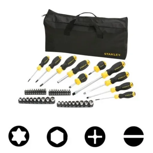 Stanley STHT0-70887 Phillips; Slotted; Torx Bit Holder & Standard Screwdriver Set, 48-Piece product image