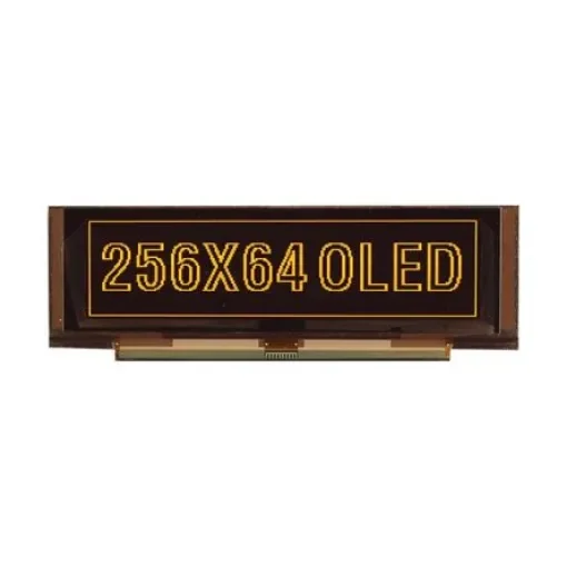 Midas Yellow Passive matrix OLED Display 256 x 64pixels COT Parallel, SPI Interface - MCOT256064AA-YM product image