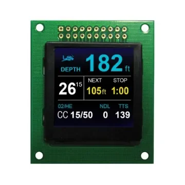 NEWHAVEN DISPLAY INTERNATIONAL 1.5in Full Colour TFT matrix OLED Display 128 x 128pixels PCB Mount Parallel Interface - NHD-1.5-128128UGC3 product image